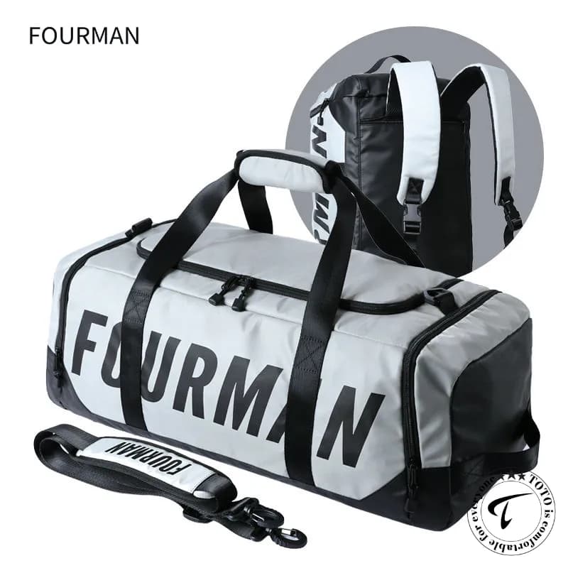 FOURMAN 5532 Professional 40L Gym, Travel & Duffle Bag – CrossFit, Football, Jiu-Jitsu & Fitness Duffle Backpack