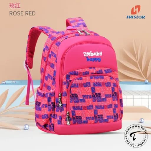 HASLOR HRS-AN-250425 Waterproof School Backpack for Boys & Girls – Lightweight Oxford Fabric School Bag
