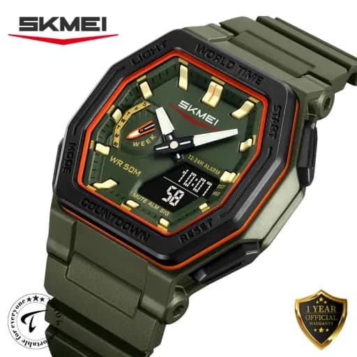 SKMEI 2438 Duel Display Luxury Wrist Watch for Men