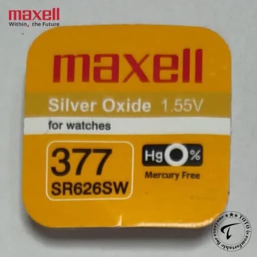 MAXELL 377 (SR626SW) Long Lasting Watch & Calculator Battery – 1 Piece