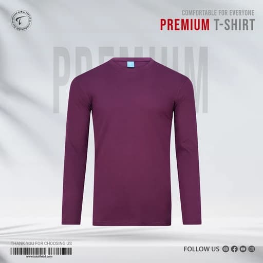 Premium Long Sleeve Tees - Italian Plum